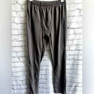Cabela's Sz Medium Men's Mid Weight Gray 100% Polyester Base Layer Thermal Pant
